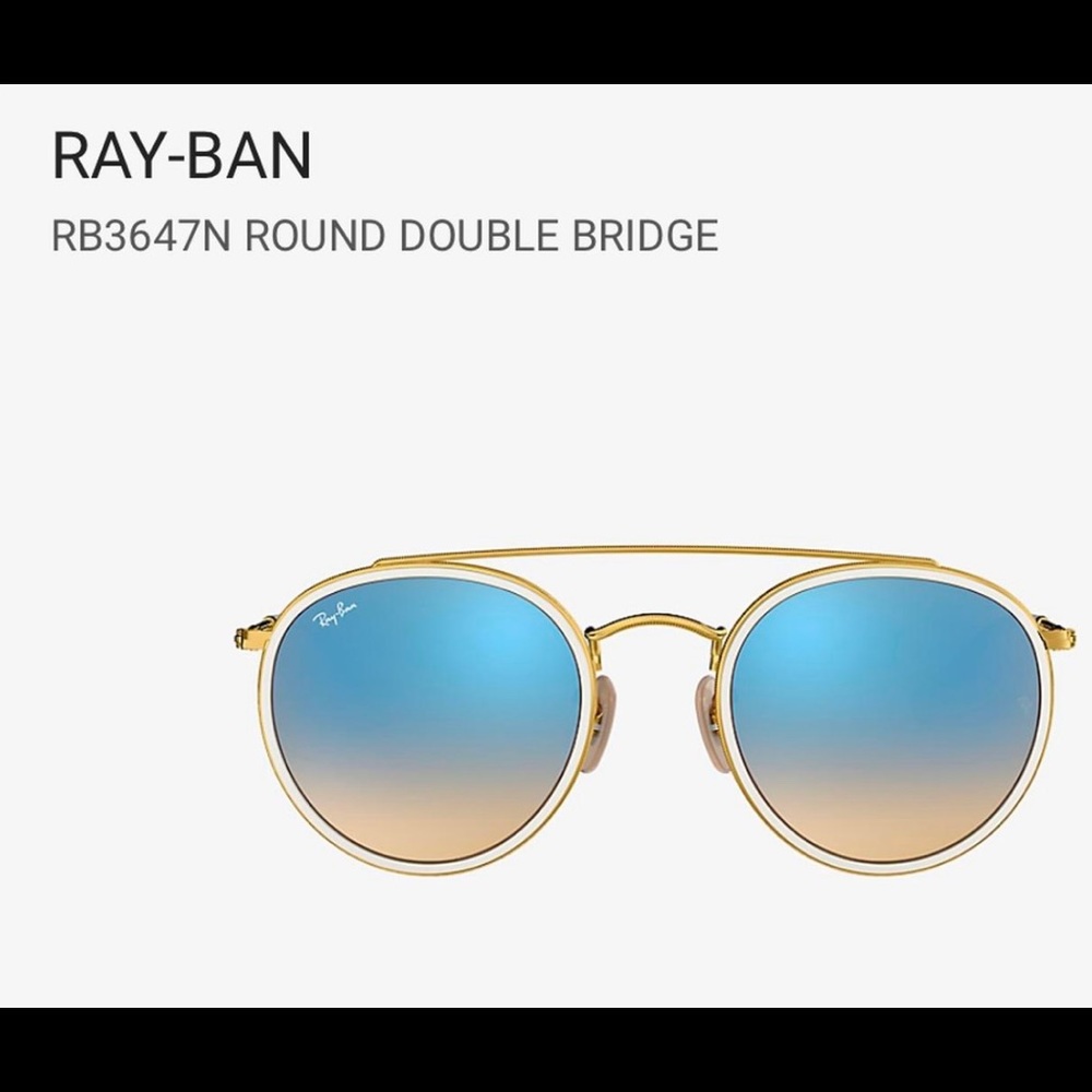 Raybans blue mirrored